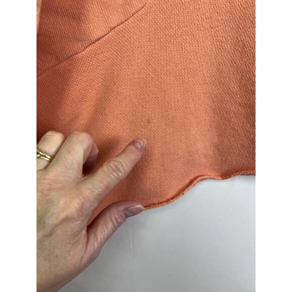 Sundance Women's Size Medium Peach Embroidered Crewneck Long Sleeve Sweatshirt - Picture 6 of 8